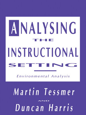 cover image of Analysing the Instructional Setting